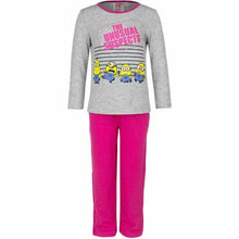 Load image into Gallery viewer, Grey &amp; Pink Minions &#39;Usual Suspects&#39;  Pyjamas Set
