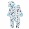Blue Little Star Printed 2 Piece Romper Sleepsuit