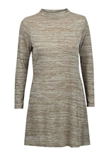 Load image into Gallery viewer, Beige Epilogue High Neck Lighty Knitted Top Dress
