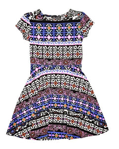 Local Legend Multi Print A-Line Sleeveless Skater