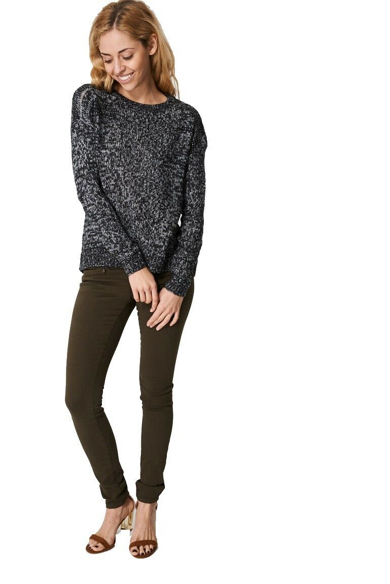 Grey Multi Loose Fit Soft Knit Jumper