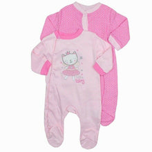 Load image into Gallery viewer, 2-piece Baby &#39;Little Fairy&#39; Cat Sleepsuit
