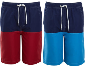 Boys Colour Block Swimming Shorts