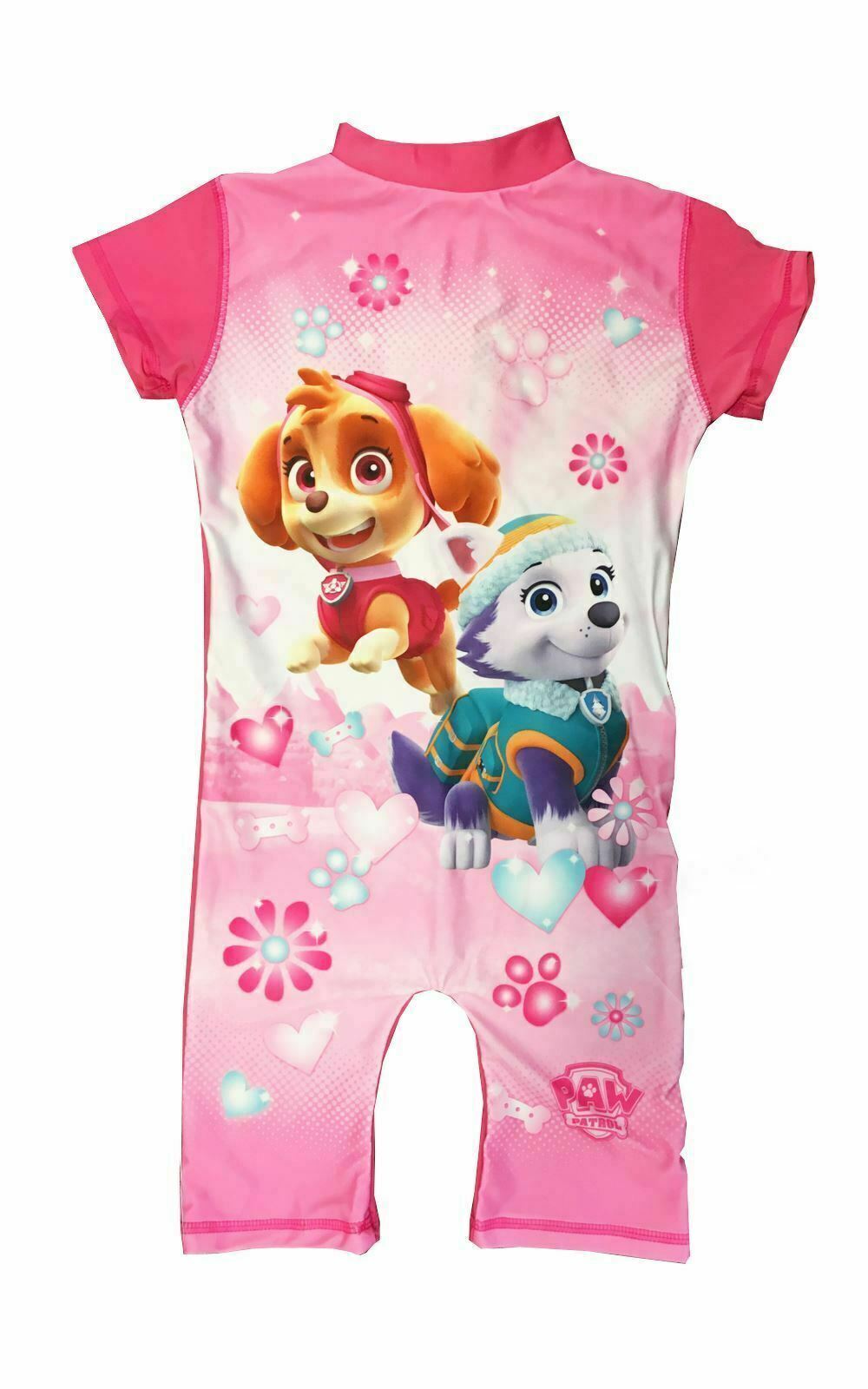 Baby Girls Pink Swimsuit UPV 50+ Sun Protection 1PC Swimming Costume