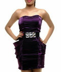 Purple Party Bandeau Strappy Dress