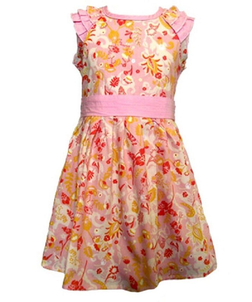 Butterfly Island Pink Multi Floral Dress