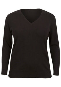 Brown Soft Touch Knitted Pullover Plus Size Jumper