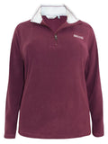 Plum Regatta Zipped Funnel Neck Soft Fleece Top