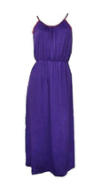 Load image into Gallery viewer, Ladies Purple Angel Eye Strappy Summer Maxi Dress

