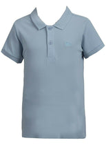 Load image into Gallery viewer, Sky Blue Minoti Cotton Short Sleeve School Plain Polo Shirt
