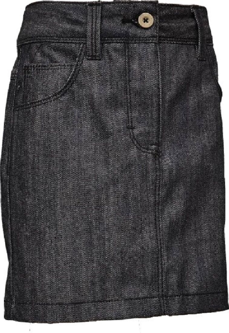 Dark Denim Cotton Mini Jeans Skirt
