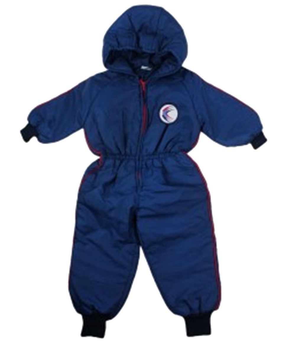 Navy Padded Hooded Waterproof Snowsuit Jacket