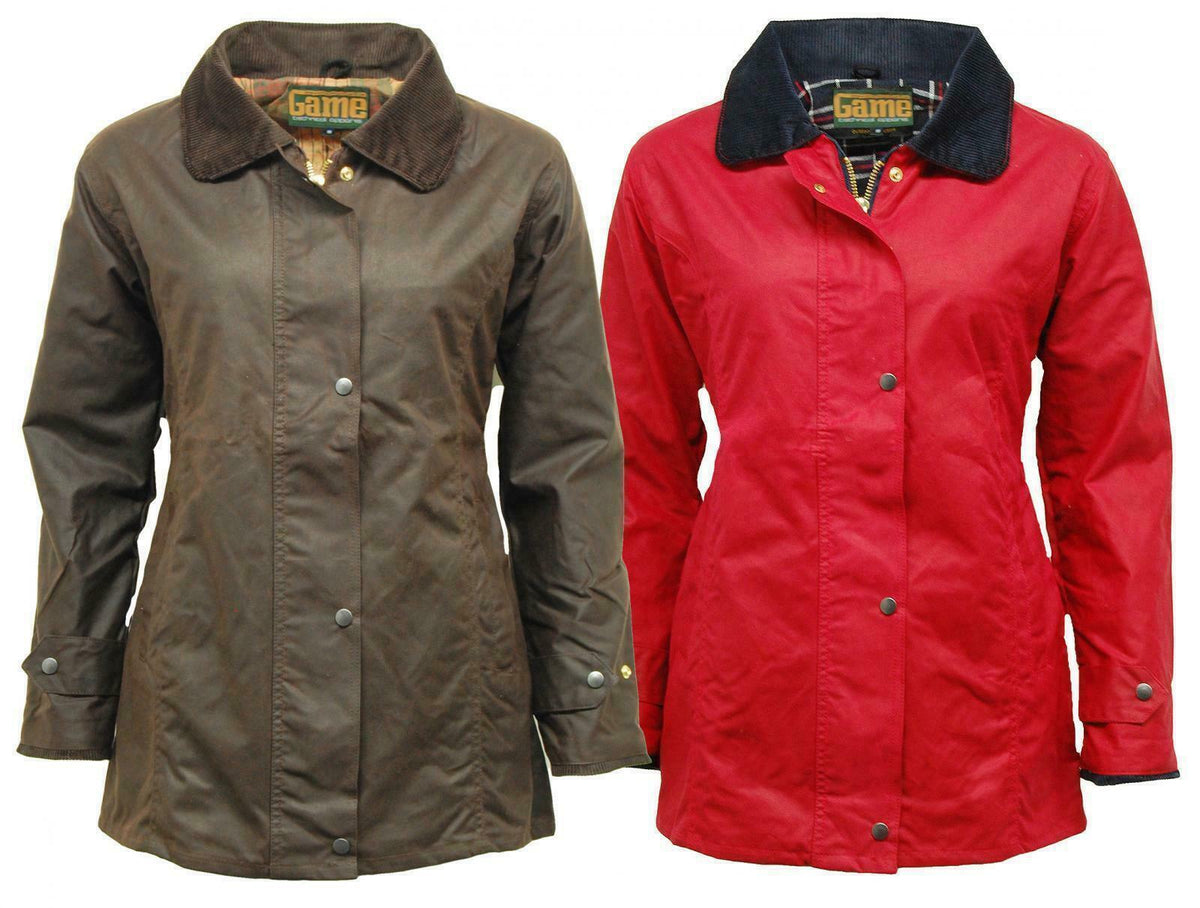 Ladies Game Fitted Antique Wax Jacket Winchester Antique Coat