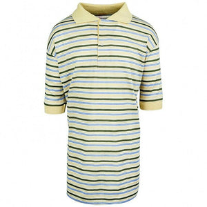 Yellow Blue & Black Multi Stripe T-Shirt Top