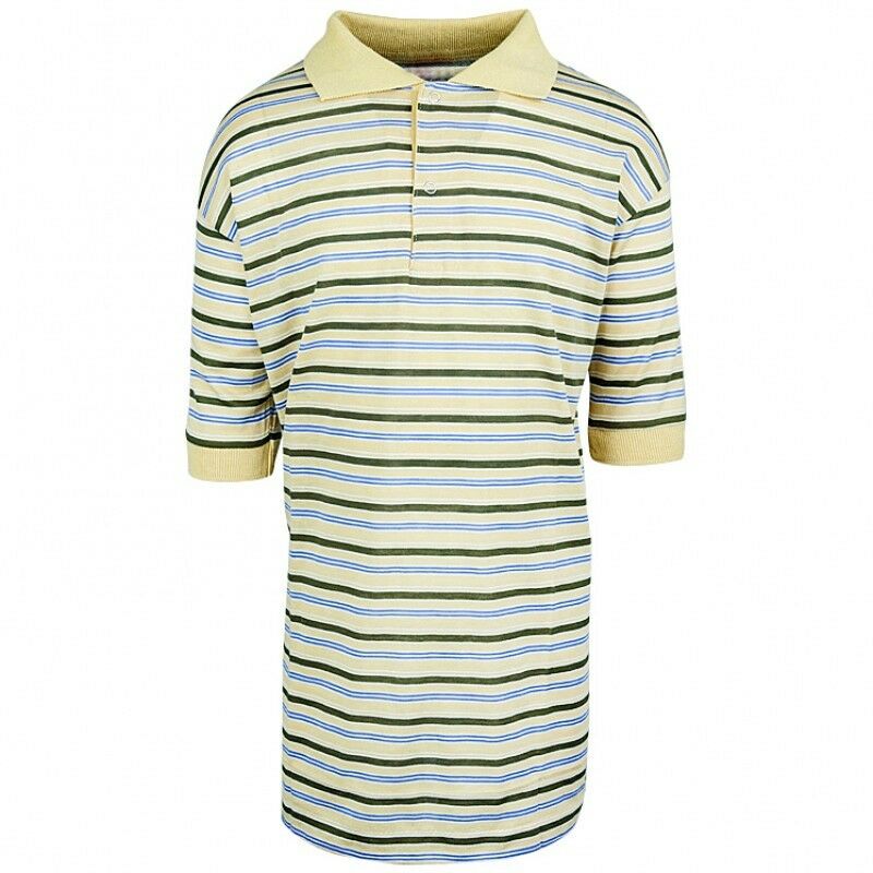 Yellow Blue & Black Multi Stripe T-Shirt Top