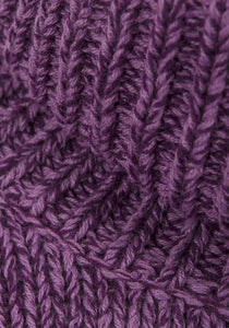 Ladies Purple Real comfort roll up neck jumper.