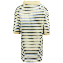 Load image into Gallery viewer, Yellow Blue &amp; Black Multi Stripe T-Shirt Top
