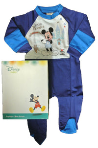 Navy Multi Disney Mickey Mouse Sleepsuit Boxed Gift