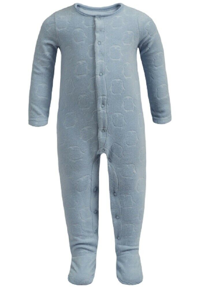 Owl Print Soft Fleece Non Slip Footie Soles Sleepsuit