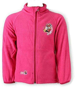 Girls Minnie Mouse Pink Super Soft Fleece Light Jacket