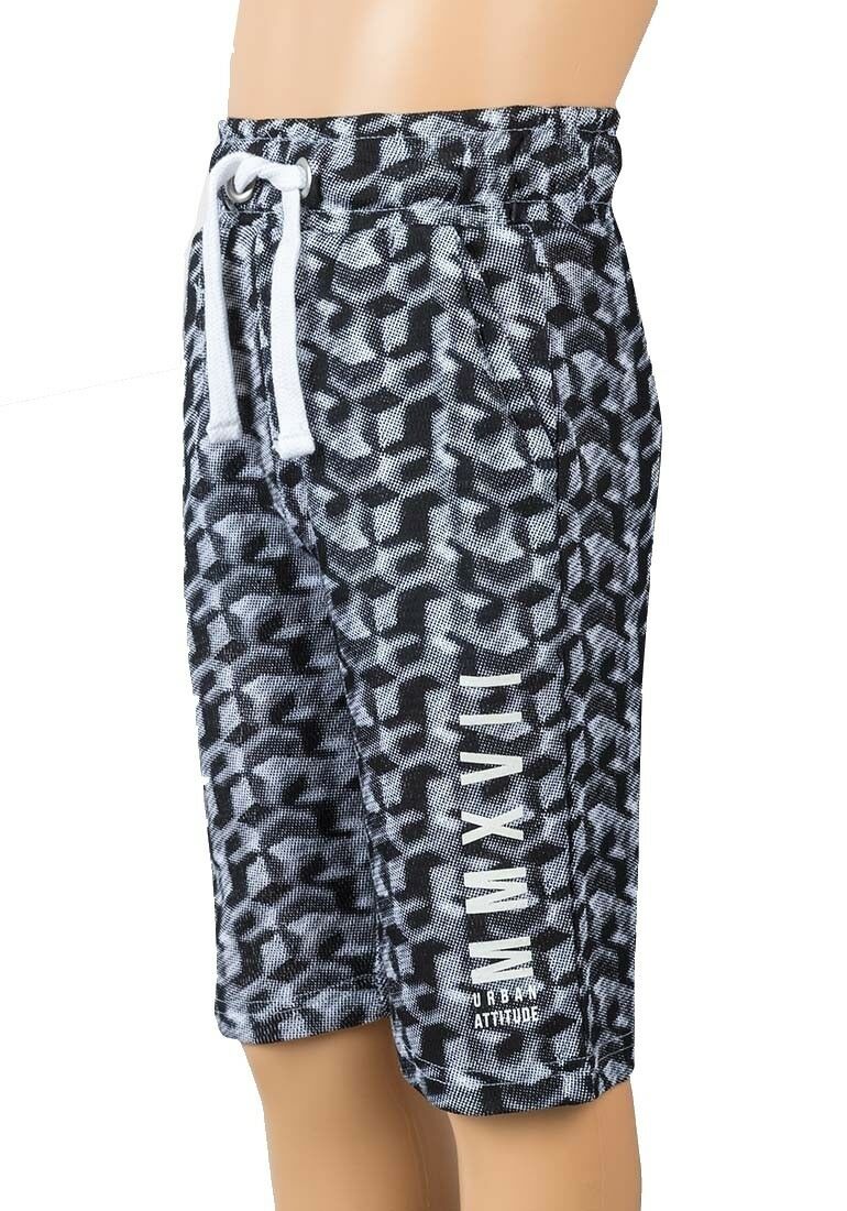 Urban Outlaws Black & White Bermuda Shorts