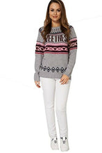 Load image into Gallery viewer, Grey Multi Contrast Sweethess Print Jumper
