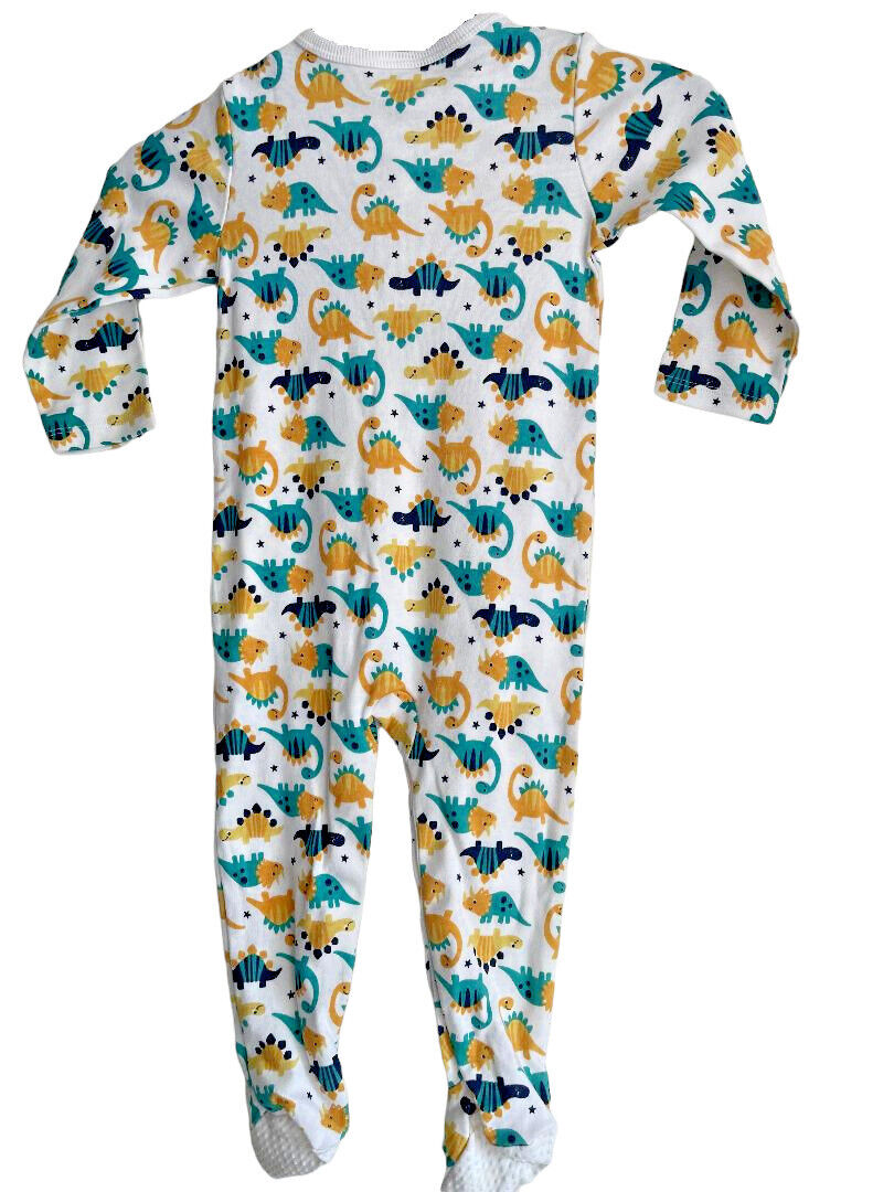 Baby Unisex Sleepsuit Dinosaur Print Cotton Baby Grow